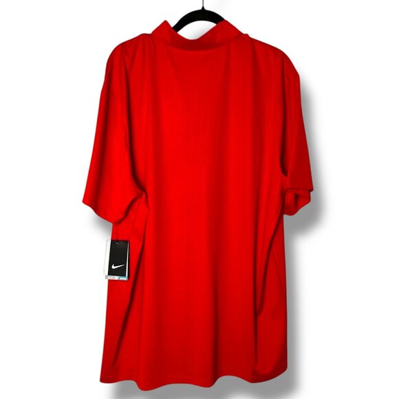 Nike Golf Dri-Fit Frischs Big Boy Logo Polo Shirt Red XL NWT Stylish & Fun - Picture 2 of 8